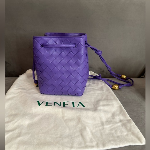 NWT Bottega Veneta Mini Intrecciato Shoulder Bag - Picture 9 of 11